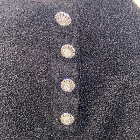Express Teddy Sherpa Large w/ Crystal button embellishments - Picture 5 of 8